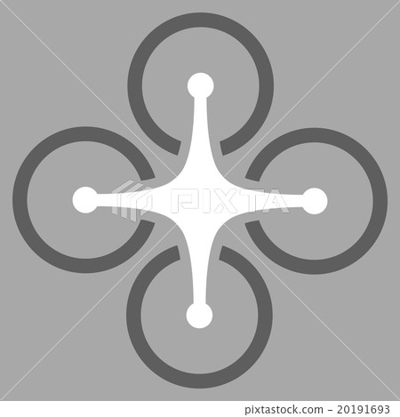 Quadrocopter Flat Icon Quadrocopter Flat Icon 20191693