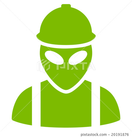 Alien Builder Flat Icon 20191876