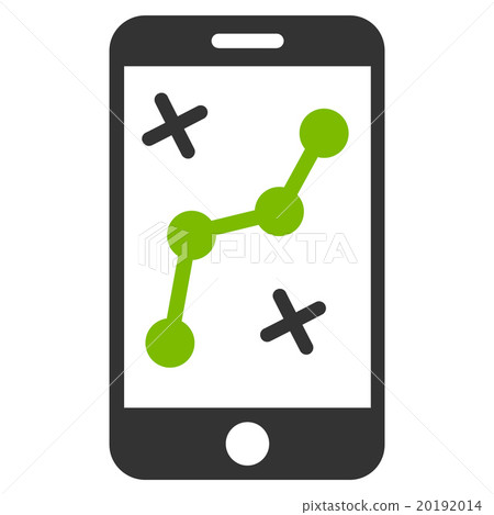 Mobile Route Map Icon 20192014