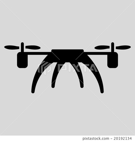 Rotorcraft Flat Icon 20192134