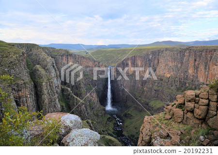 Landscape of the country town "Semonco" in the "Kingdom of the Sky" in the continent of Africa 20192231