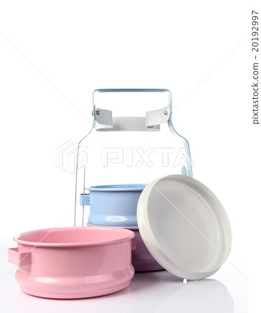 Vintage Metal Tiffin ,Food Carrier isolated 20192997