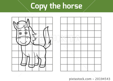 Copy the picture (horse) Copy the picture (horse) 20194543