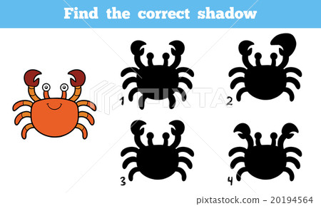 Find the correct shadow (crab) Find the correct shadow (crab) 20194564