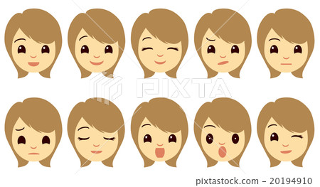 婦女的面部表情變異 婦女的面部表情變異 20194910