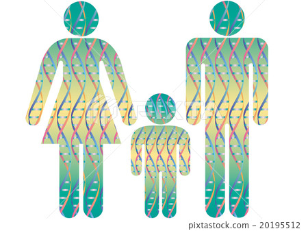 Double spiral structure pattern in parent and child silhouette Double spiral structure pattern in parent and child silhouette 20195512