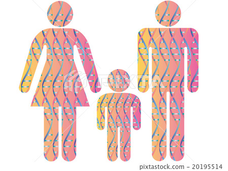 Double spiral structure pattern in parent and child silhouette Double spiral structure pattern in parent and child silhouette 20195514
