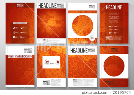 Set of business templates for brochure, flyer or 20195764