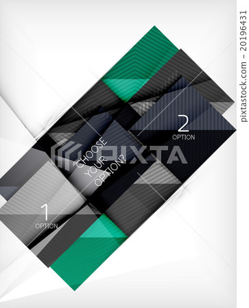 Paper square shapes banner 20196431