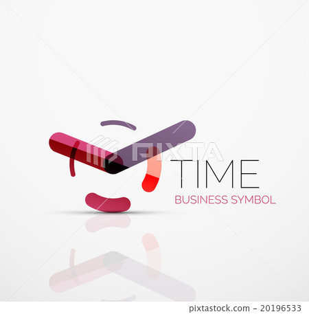 Vector abstract logo idea, time concept or clock Vector abstract logo idea, time concept or clock 20196533