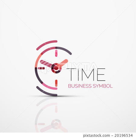 Vector abstract logo idea, time concept or clock Vector abstract logo idea, time concept or clock 20196534