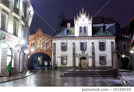 Night Krakow, Poland, Czartoryski Museum Night Krakow, Poland, Czartoryski Museum 20199589