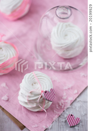 White apple marshmallows, zephyr for valentine day 20199929
