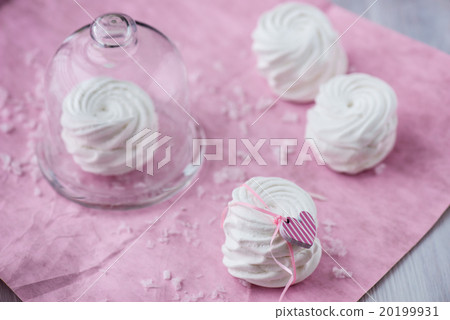White apple marshmallows, zephyr for valentine day 20199931