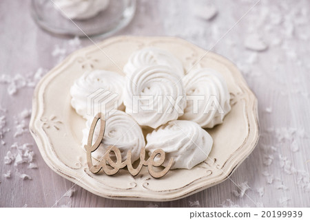 White apple marshmallows, zephyr for valentine day 20199939