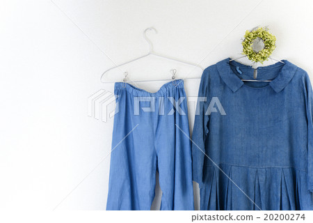 靛藍染靛藍衣服 20200274