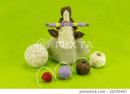 handmade doll made of straw and wool 20200467