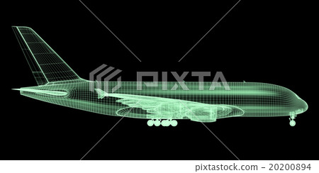 Commercial Aircraft Mesh Commercial Aircraft Mesh 20200894