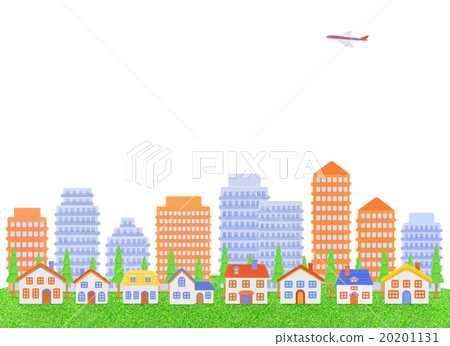 Clay skyscraper and houses 20201131