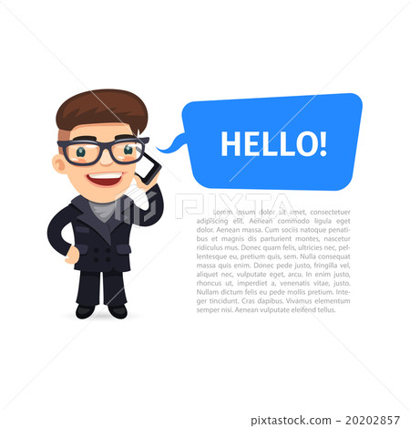 Businessman Talking on the Phone Businessman Talking on the Phone 20202857