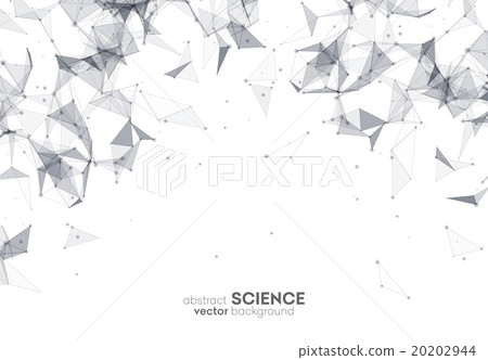 Wireframe mesh polygonal background.  20202944