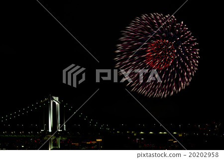 Rainbow Bridge and Fireworks Rainbow Bridge and Fireworks 20202958