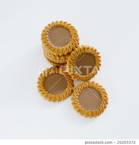 cookie heap against white background 20203372