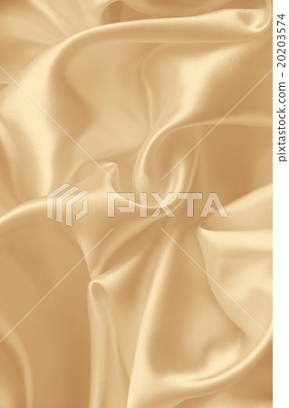Smooth elegant golden silk as wedding background. 20203574