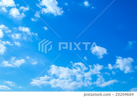 積雲仲冬天空一般天空和雲彩白色雲彩和藍天背景材料複製空間字符空間 20204684