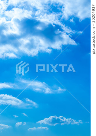 天空雲彩藍天白色雲彩綜合性背景材料照片材料 20204937