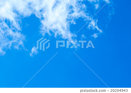 天空雲彩藍天白色雲彩綜合性背景材料照片材料 20204943