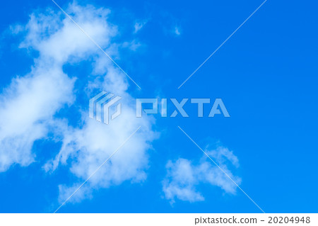 天空雲彩藍天白色雲彩綜合性背景材料照片材料 20204948