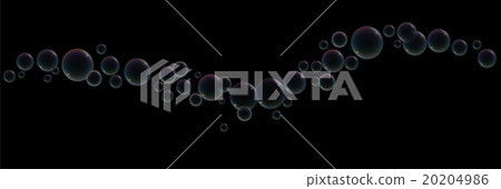 Soap Bubbles Wave Black 20204986