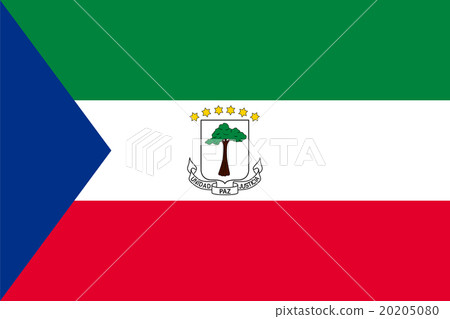 Standard Proportions for Equatorial Guinea Flag 20205080