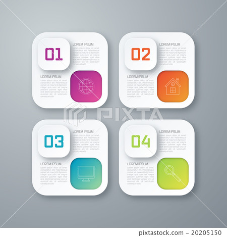 Template rectangles design on the grey background 20205150