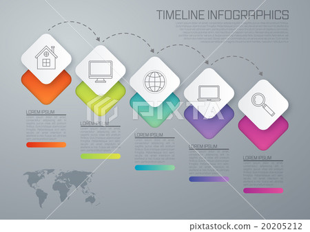 Vector illustration infographic five options Vector illustration infographic five options 20205212