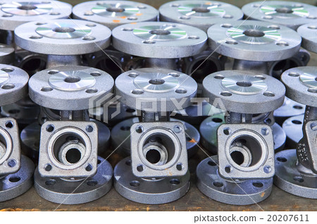 Industrial background from part of valves Industrial background from part of valves 20207611