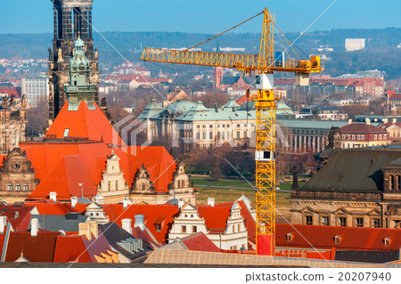 Restoration work in Old Town, Dresden, Germany 20207940