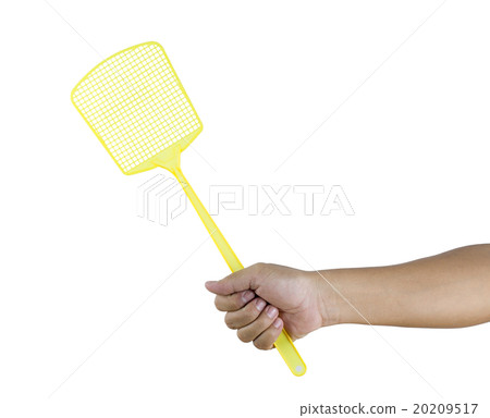 hand holding flyswatter 20209517