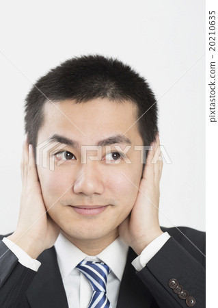 Do not look, do not listen, do not say the series "I do not hear" male businessmen 20210635