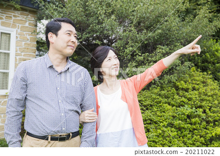 Portrait Outdoor middle couple Portrait Outdoor middle couple 20211022