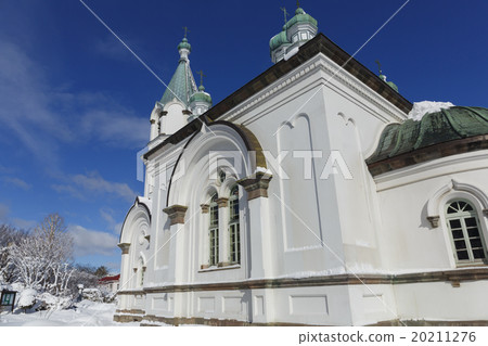 Hakodate Christian Orthodox Church (winter scene) 20211276