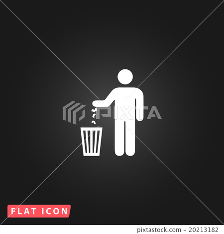 bin symbol on  background 20213182