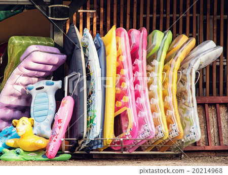 Shop with inflatable air beds, summer vacation Shop with inflatable air beds, summer vacation 20214968