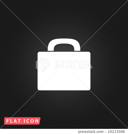 Suitcase flat icon 20215086