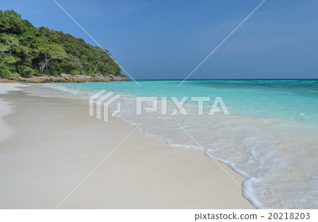Idyllic white sand beach of Andaman Sea 20218203