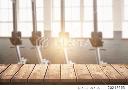 Composite image of wooden table Composite image of wooden table 20218663