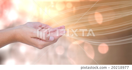 Composite image of hands presenting Composite image of hands presenting 20218977