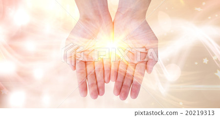 Composite image of hands showing 20219313