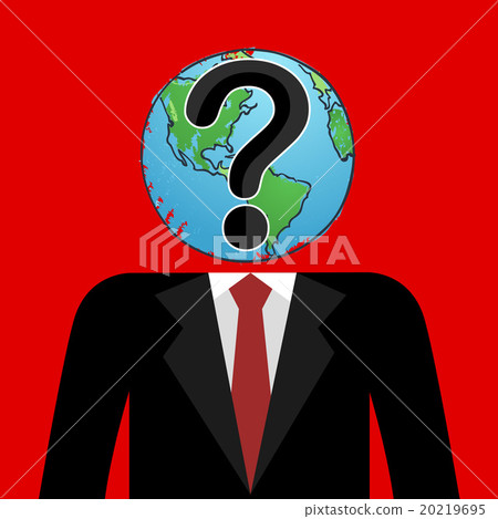 Businessman with world and wonder 20219695